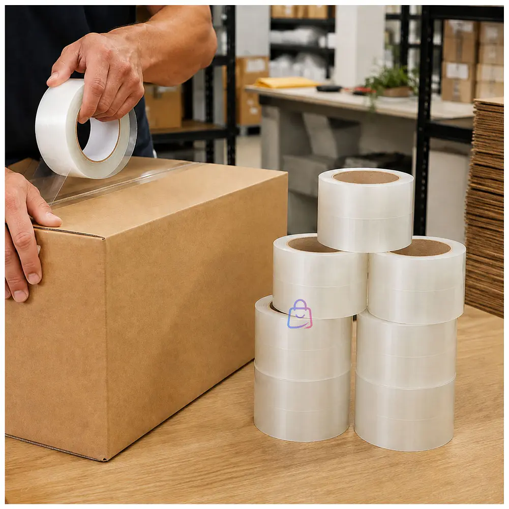 Pack 8 Cintas Embalaje Transparente 50mm X 100m 50mic - PS 4