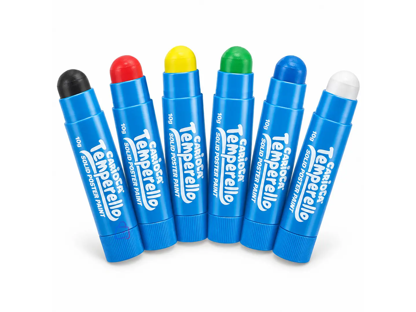 Témperas Sólidas Carioca Temperello 6 Colores Lavables - PS 1