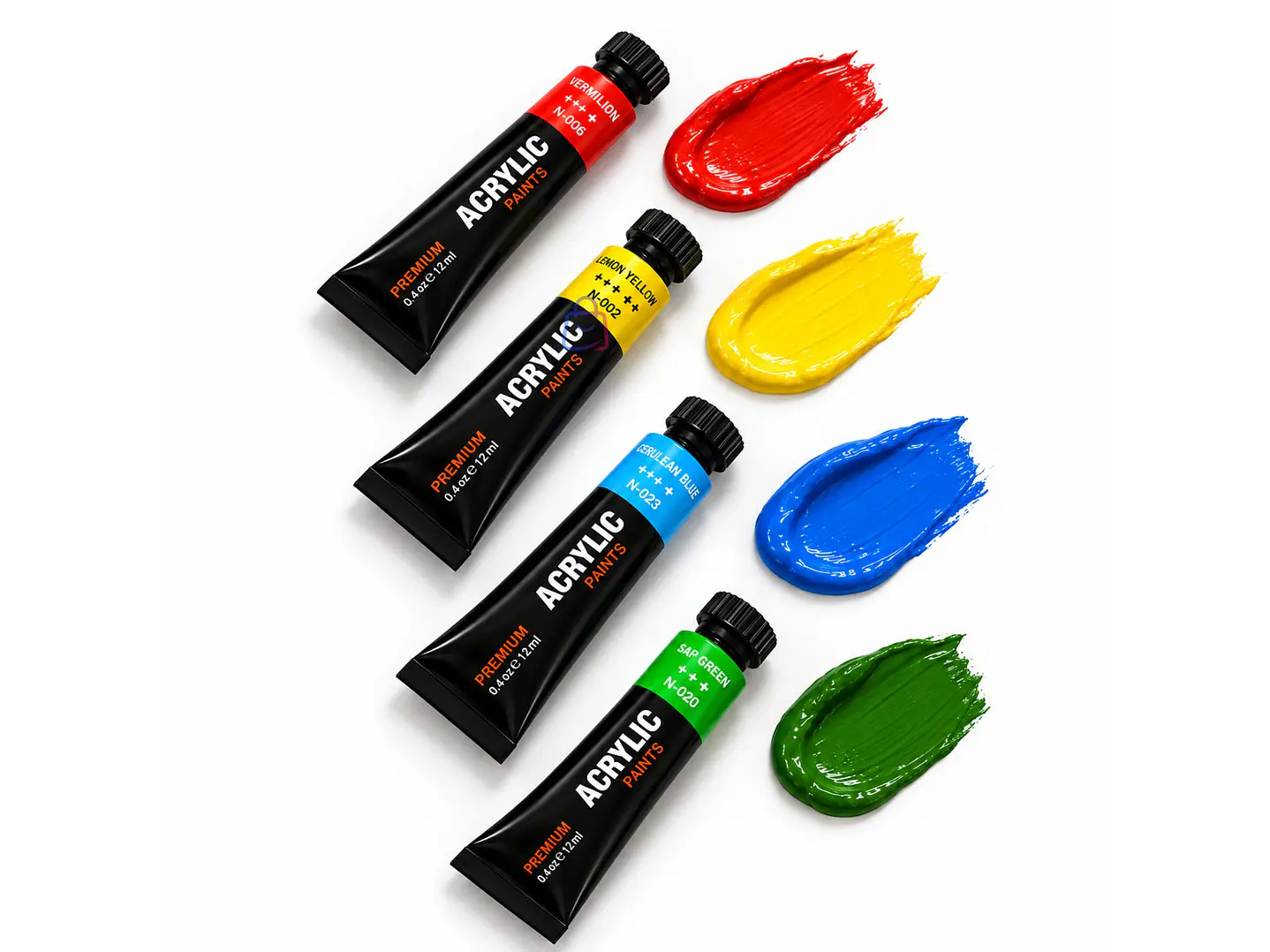 Pintura Acrílica 12 Colores 12ml Premium - PS 3
