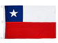 Bandera Chilena 100x150cm Con Estrella Bordada - PS - Miniatura 1