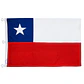 Bandera Chilena 100x150cm Con Estrella Bordada - PS - Miniatura 1