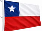 Bandera Chilena 100x150cm Con Estrella Bordada - PS - Miniatura 2