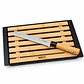 Tabla Para Pan Bambú Con Cuchillo Bandeja Migas - PS - Miniatura 1