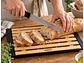 Tabla Para Pan Bambú Con Cuchillo Bandeja Migas - PS - Miniatura 2