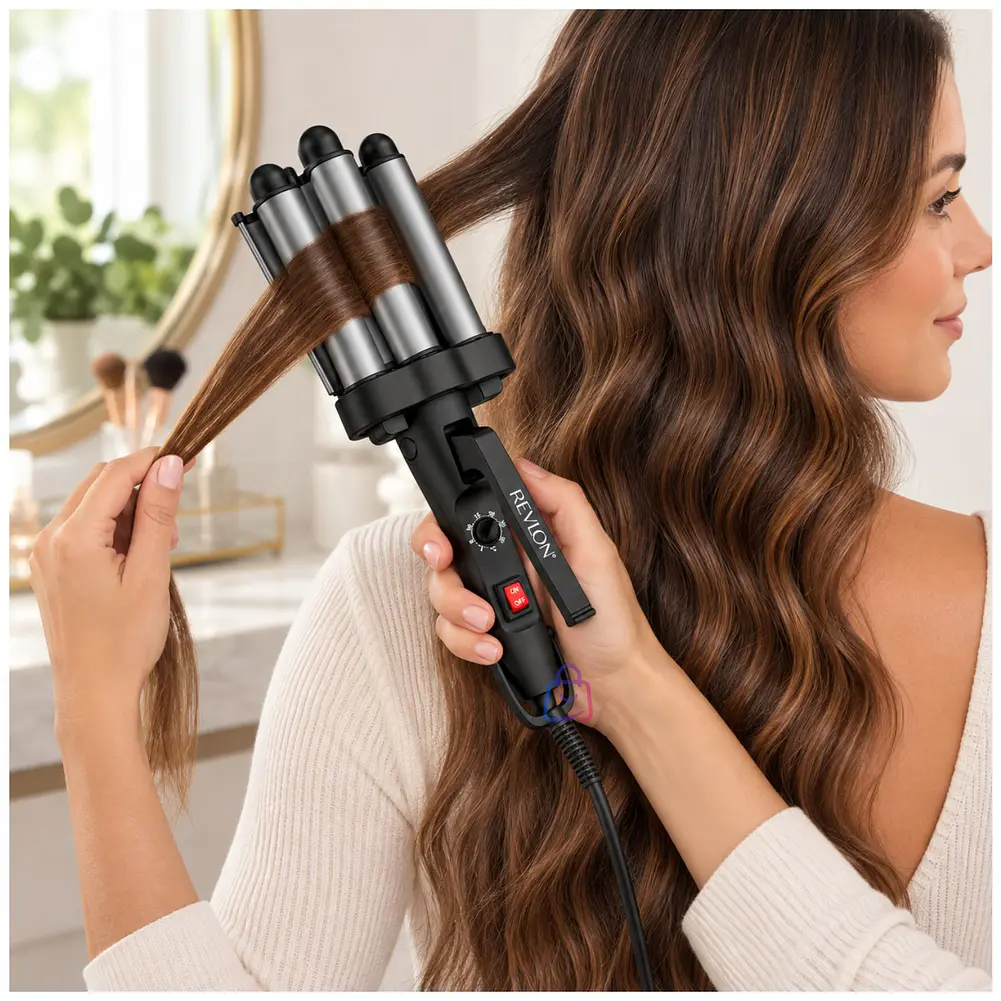 Ondulador Waver Revlon 3 Barriles Jumbo Gris Pro - PS 3