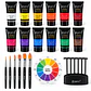 Set Pintura Acrílica 12 Colores 36ml 6 Pinceles Arte - PS - Miniatura 2