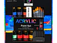Set Pintura Acrílica 12 Colores 36ml 6 Pinceles Arte - PS - Miniatura 4