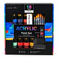Set Pintura Acrílica 12 Colores 36ml 6 Pinceles Arte - PS - Miniatura 4