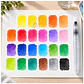 Acuarelas 24 Colores En Pastilla Estuche Pinceles - PS - Miniatura 3