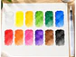 Set Acuarelas 12 Colores Pastilla Estuche Con Pinceles - PS - Miniatura 2