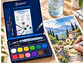 Set Acuarelas 12 Colores Pastilla Estuche Con Pinceles - PS - Miniatura 3