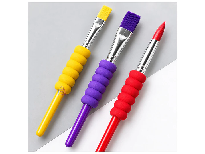 Set 3 Pinceles Infantiles Ergonómicos Para Pintar - PS 3