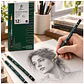 Set 12 Lápices Dibujo Grafito Carboncillo - PS - Miniatura 3