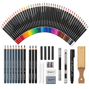 Set Dibujo Profesional 148 Piezas Lápices Boceto Arte - PS