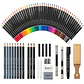 Set Dibujo Profesional 148 Piezas Lápices Boceto Arte - PS - Miniatura 2