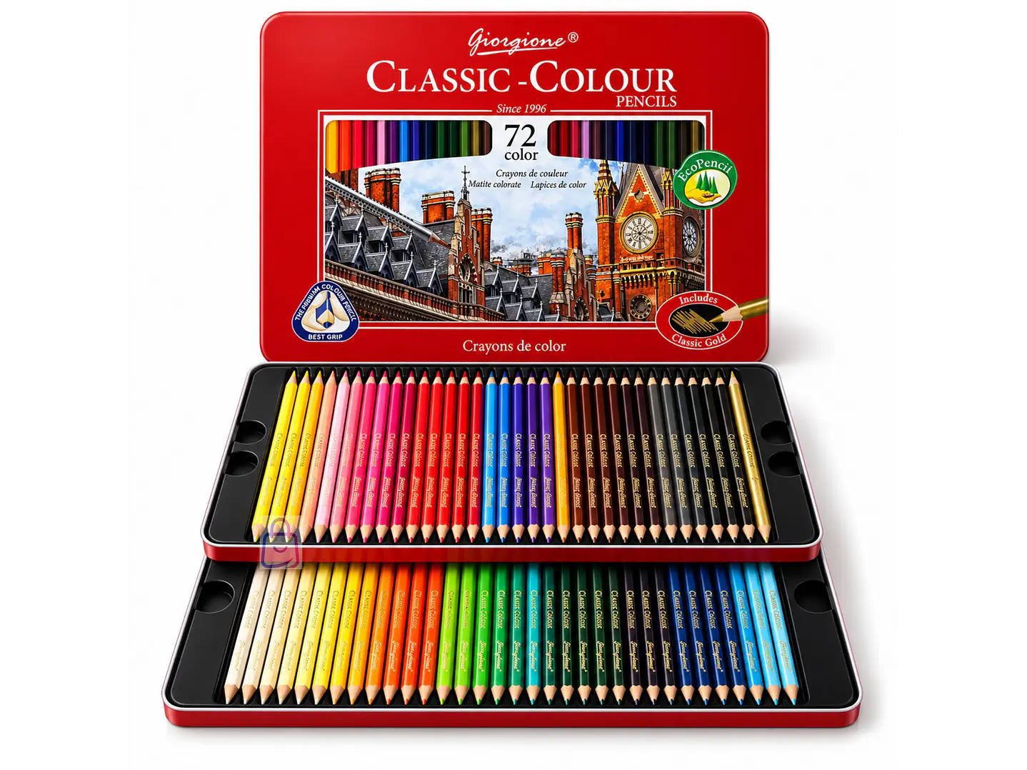 Lápices de Colores 72 Caja Metálica Profesional - PS 1