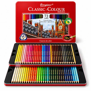 Lápices de Colores 72 Caja Metálica Profesional - PS