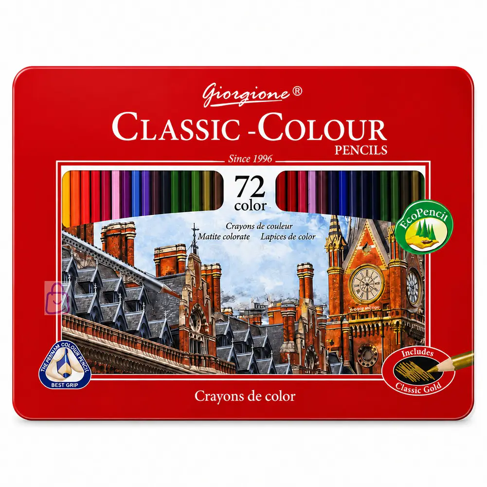 Lápices de Colores 72 Caja Metálica Profesional - PS 3