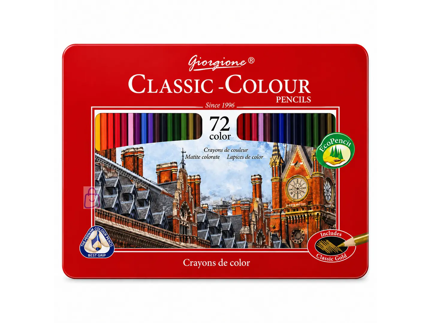 Lápices de Colores 72 Caja Metálica Profesional - PS 3