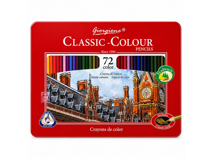 Lápices de Colores 72 Caja Metálica Profesional - PS 3