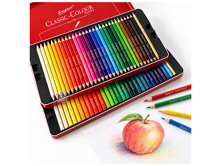 Lápices de Colores 72 Caja Metálica Profesional - PS 2