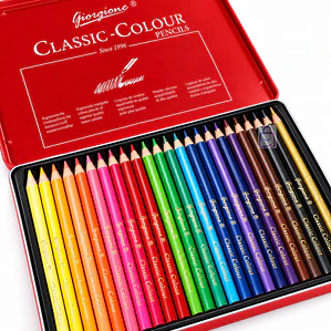 Lápices De Colores 24 Caja Metálica - PS