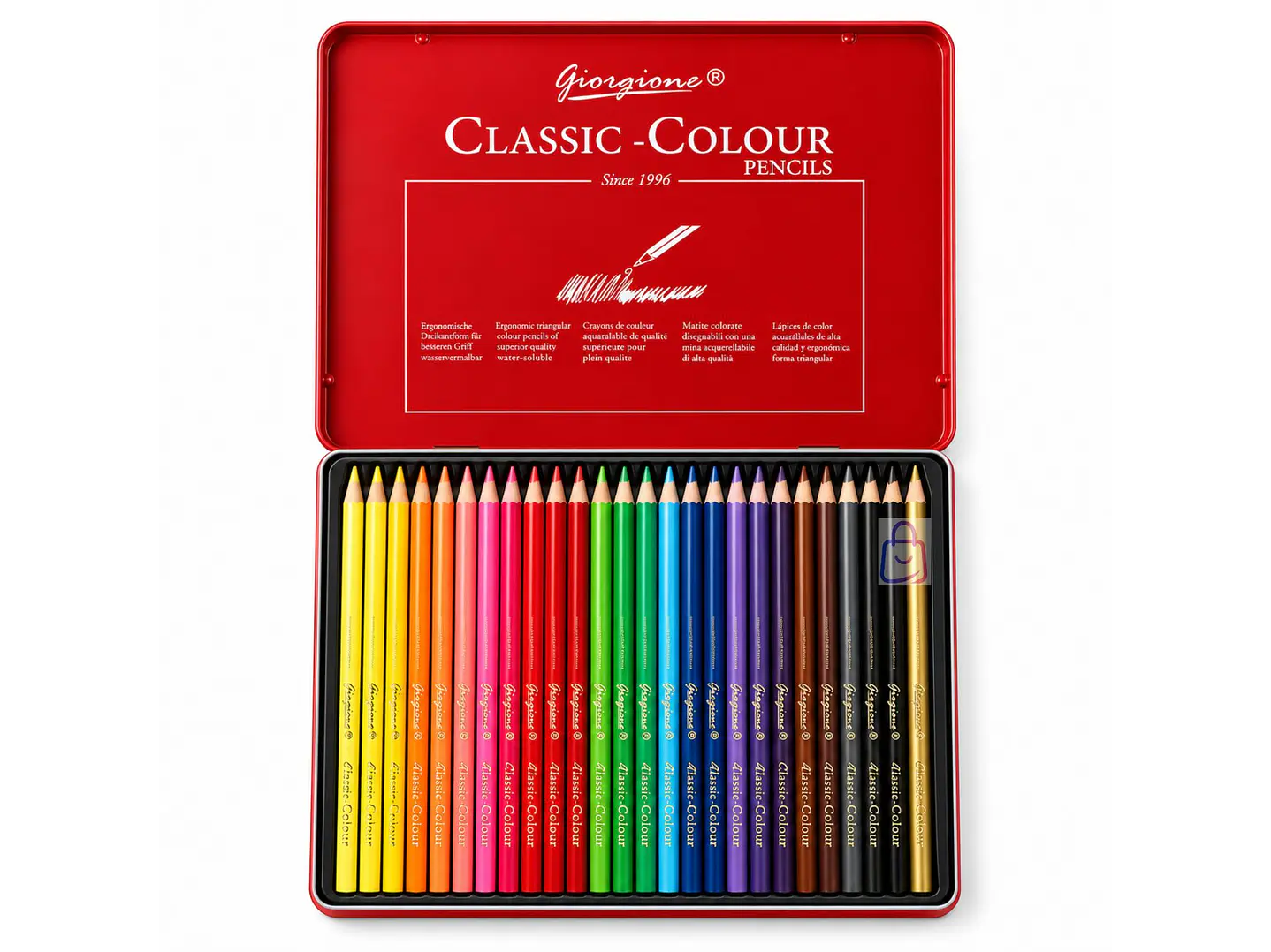 Lápices De Colores 24 Caja Metálica - PS 1