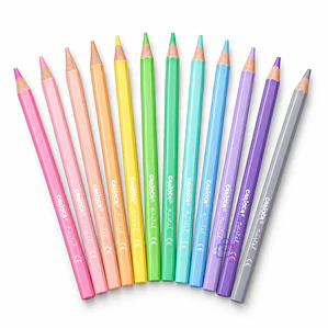 Lápices de Colores Pastel Carioca 12 Unidades Surtidos - PS