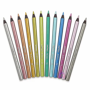 Lápices Metálicos Carioca 12 Colores Para Cartulina Negra - PS
