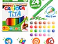 Lápices de Colores Carioca Tita 24 Resistentes Lavables - PS - Miniatura 2