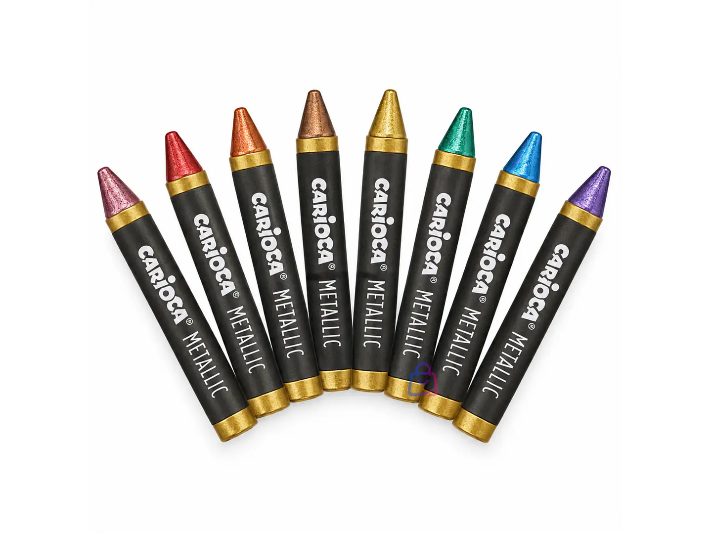 Crayones Metálicos Carioca 8 Colores - PS 1