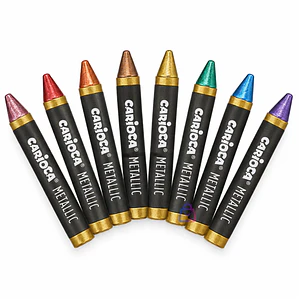 Crayones Metálicos Carioca 8 Colores - PS