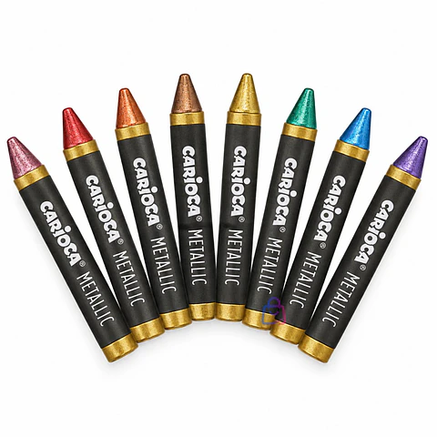 Crayones Metálicos Carioca 8 Colores - PS