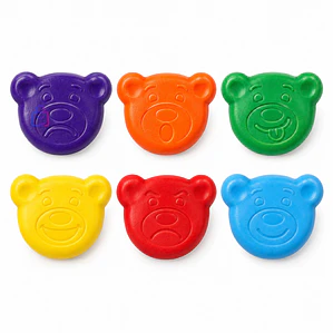 Crayones Carioca Baby Teddy 6 Colores Bebés - PS