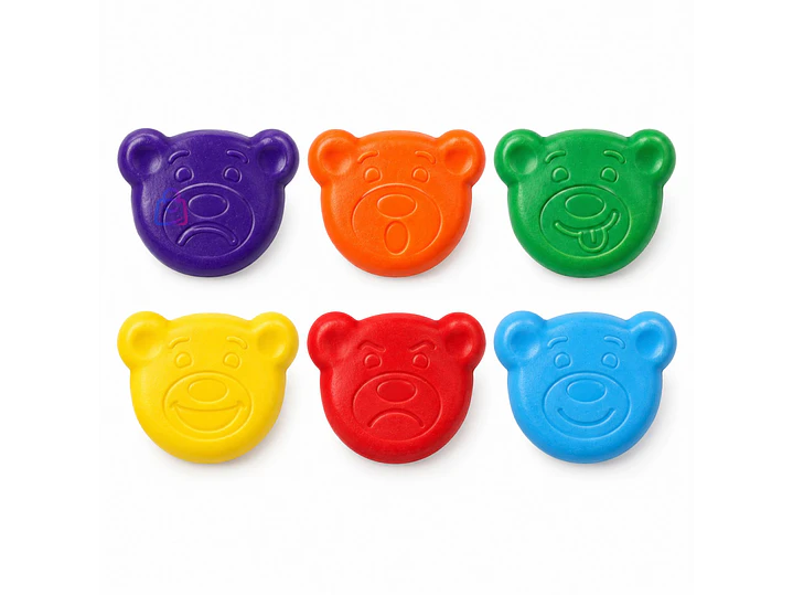 Crayones Carioca Baby Teddy 6 Colores Bebés - PS 1