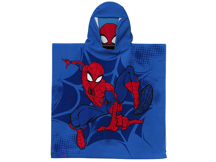 Toalla Playa Piscina Spiderman Capucha Microfibra 60x60 - PS 1