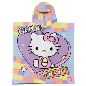 Toalla Hello Kitty Retro Capucha Playa Piscina 60x60 - PS