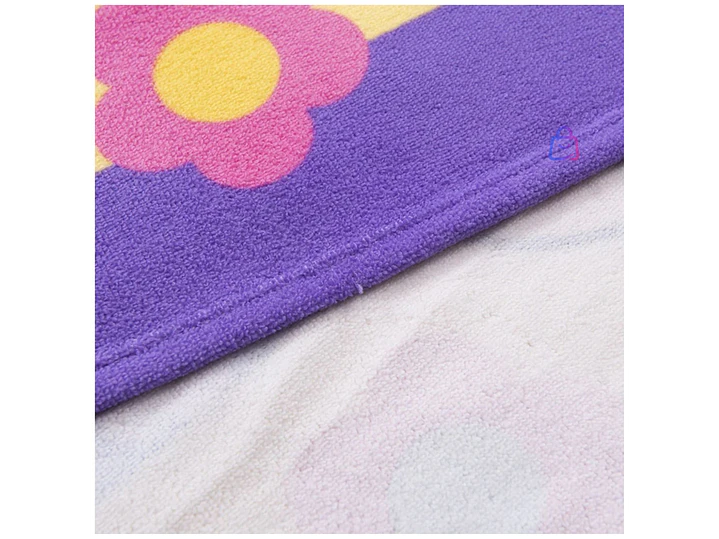 Toalla Playa Capucha Minnie Flores 60x60 Cm Microfibra - PS 3