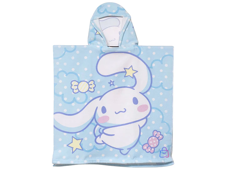 Toalla Playa Con Capucha Cinnamoroll Nubes 60x60 Cm - PS 1