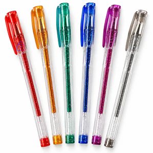 Bolígrafos Gel Glitter Carioca 6 Colores Punta 1 Mm - PS