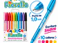Bolígrafos Carioca Fiorella 10 Colores Punta 1 Mm - PS - Miniatura 2