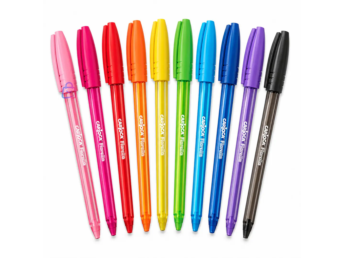 Bolígrafos Carioca Fiorella 10 Colores Punta 1 Mm - PS 1