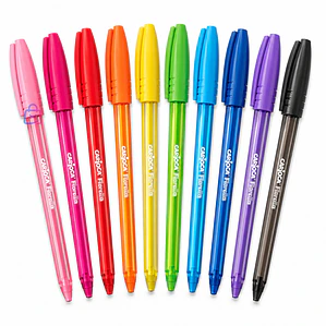 Bolígrafos Carioca Fiorella 10 Colores Punta 1 Mm - PS