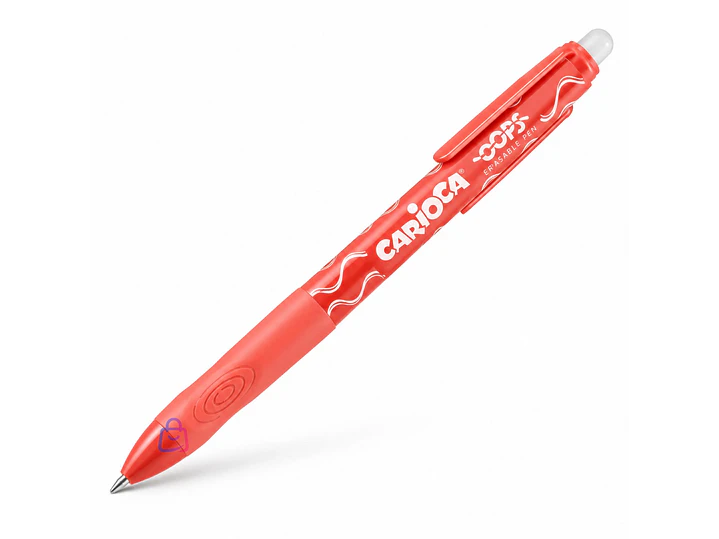 Bolígrafo Borrable Carioca Oops Rojo Retráctil - PS 1