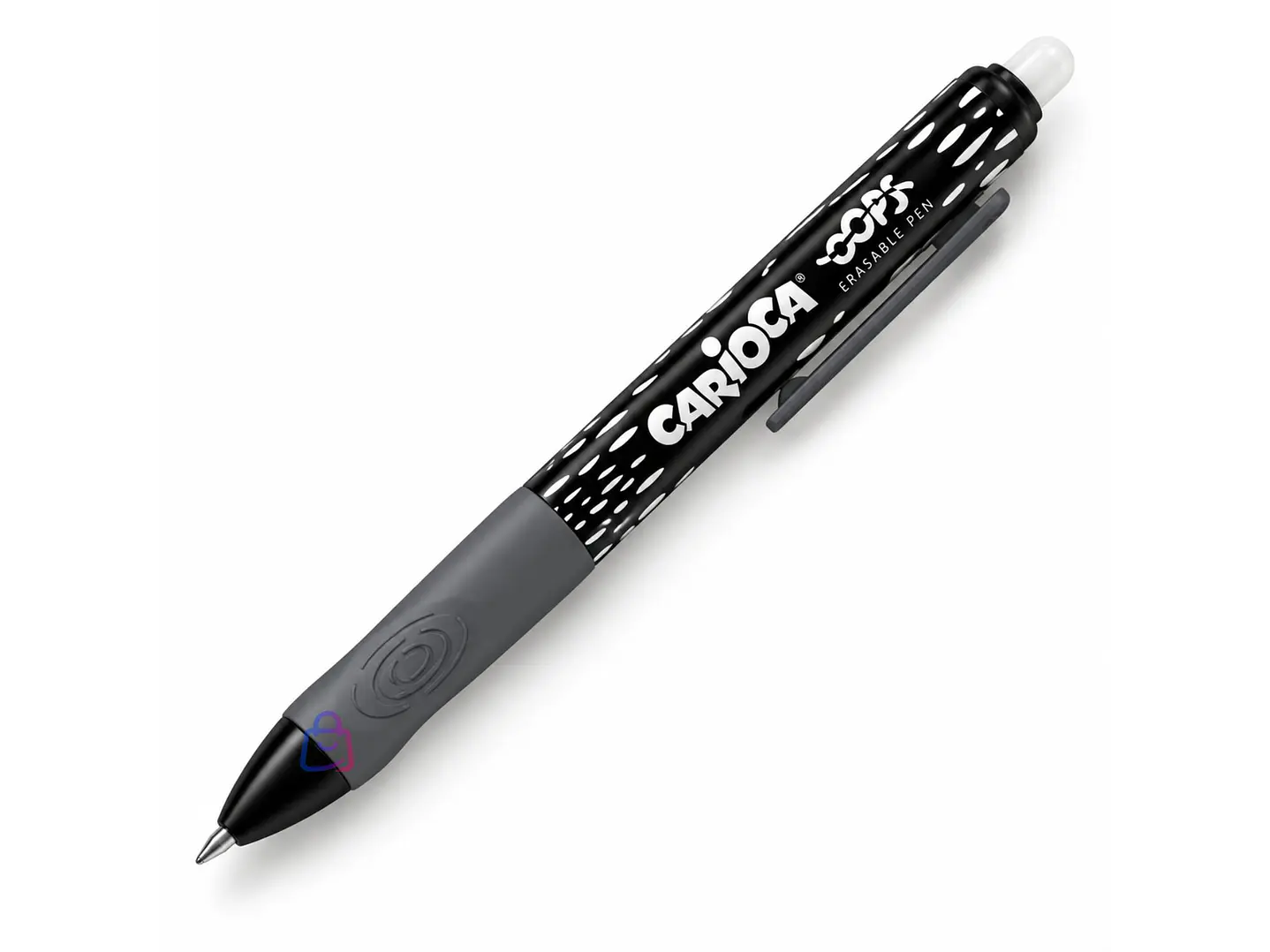 Bolígrafo Borrable Carioca Oops Negro Retráctil - PS 1
