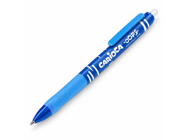 Bolígrafo Borrable Carioca Oops Azul Retráctil - PS 1