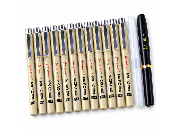 Set 12 Estilógrafos ZG012 Dibujo Manga Lettering - PS 1