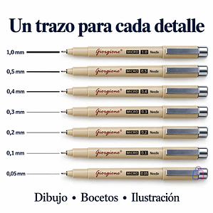 Set Estilógrafos ZG010 10 Piezas Dibujo Y Brush - PS