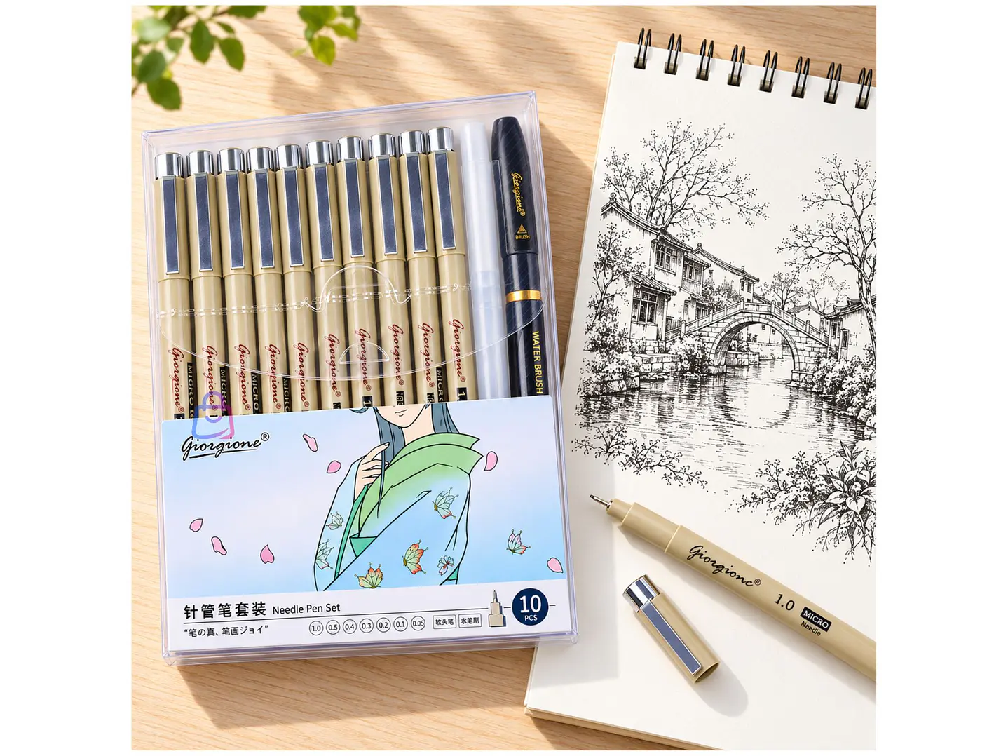Set Estilógrafos ZG010 10 Piezas Dibujo Y Brush - PS 3