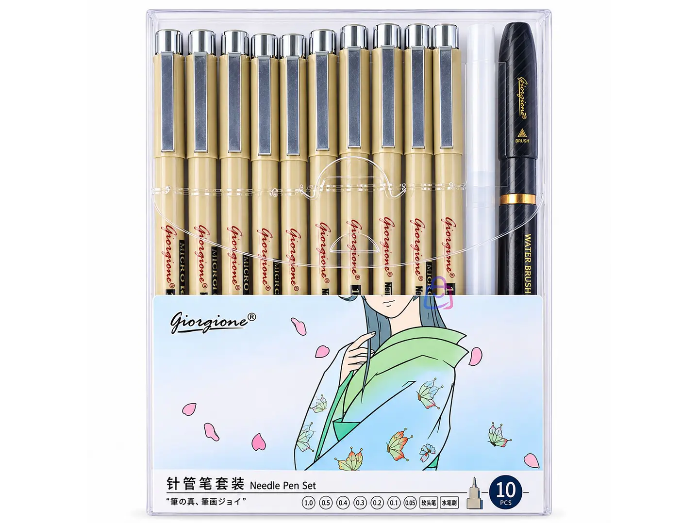 Set Estilógrafos ZG010 10 Piezas Dibujo Y Brush - PS 4